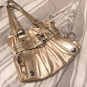 Kathy Van Zeeland Gold Bag